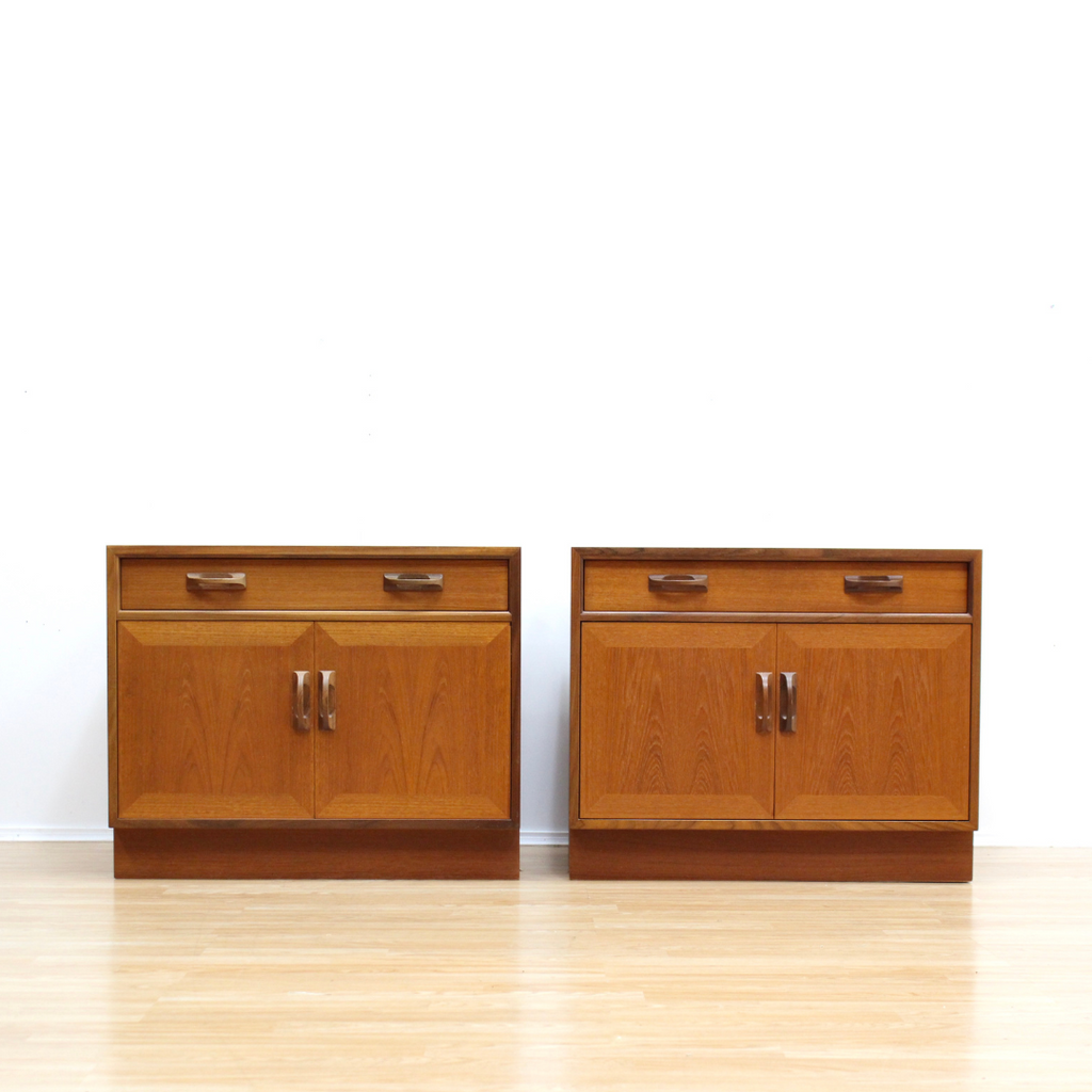 LARGE PAIR OF TEAK NIGHTSTANDS BY G PLAN