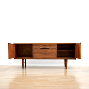 MID CENTURY TEAK CREDENZA BY NATHAN FURNITURE