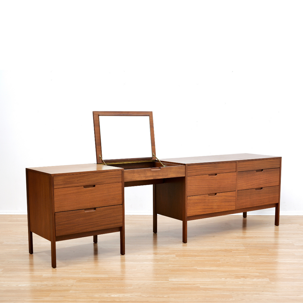 MID CENTURY VANITY DRESSER BY BY RICHARD HORNBY FOR HEALS OF LONDON