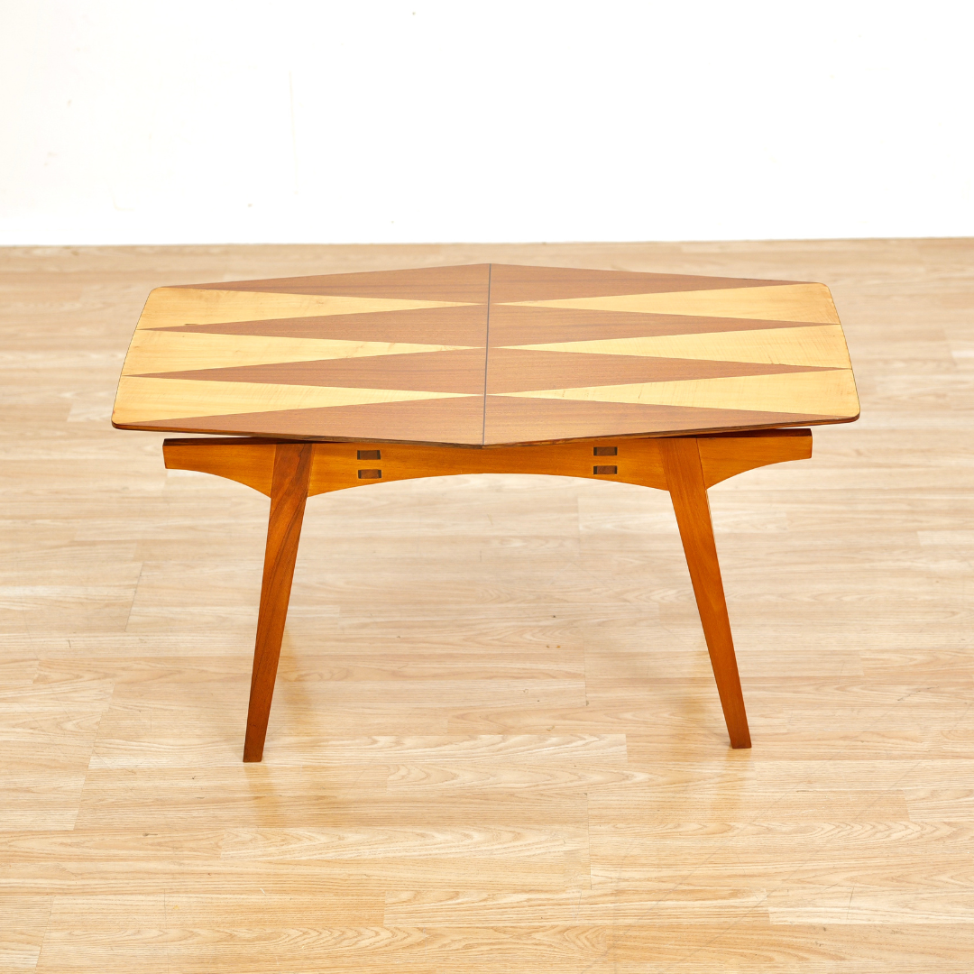MID CENTURY INLAY MODERNIST COFFEE TABLE