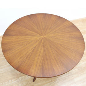 1960S TEAK STARBURST COFFEE/SIDE TABLE BY SOREN GEORG JENSEN FOR KUBUS