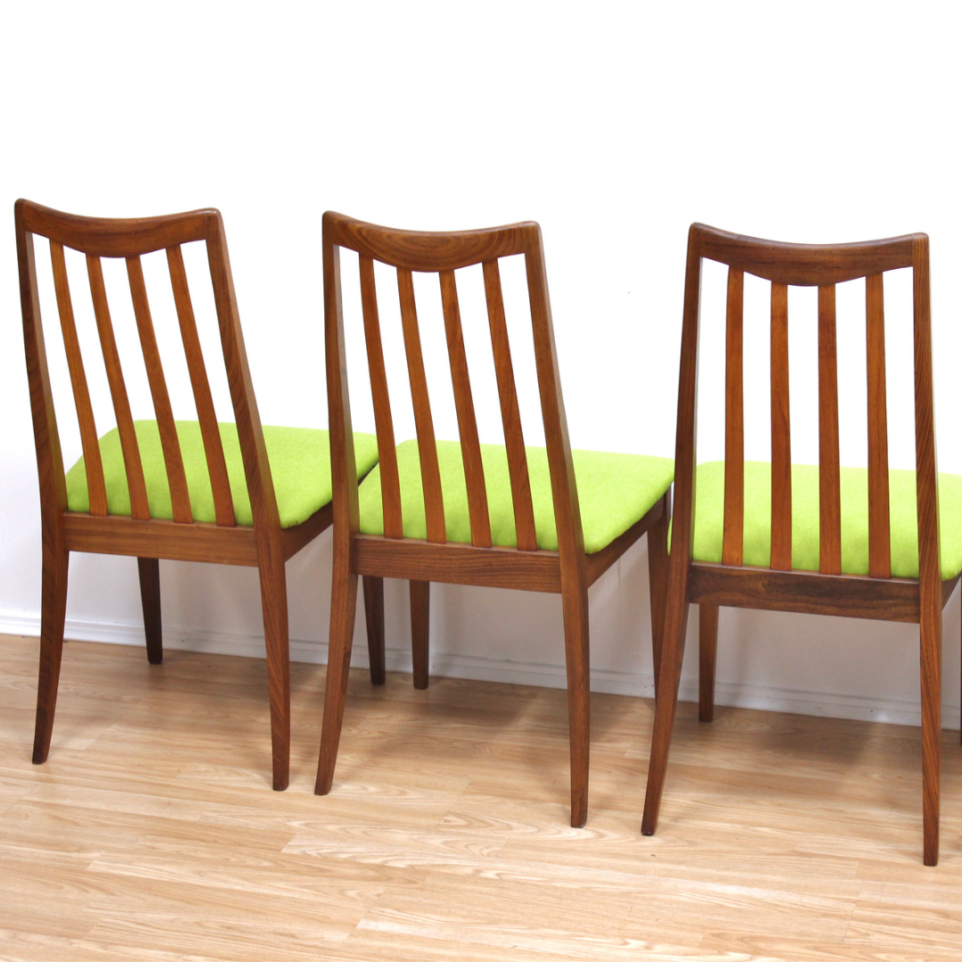 SET OF SIX MID CENTURY DINING CHAIRS BY G PLAN
