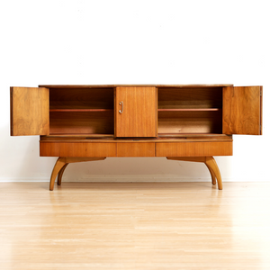MID CENTURY LIQUOR CABINET CREDENZA BY BEAUTILITY FURNITURE