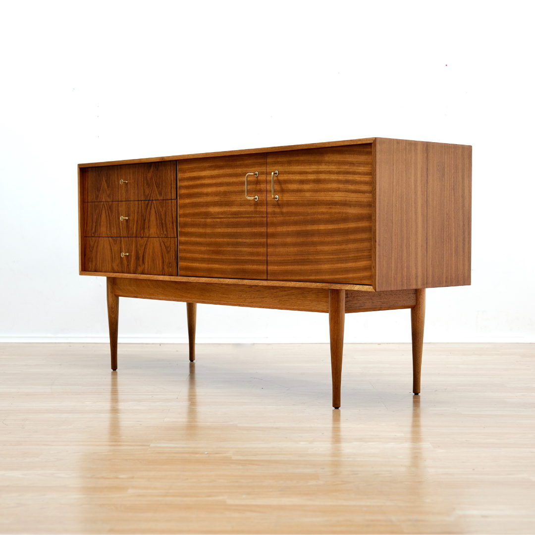 MID CENTURY CREDENZA  BY UNIFLEX FURNITURE