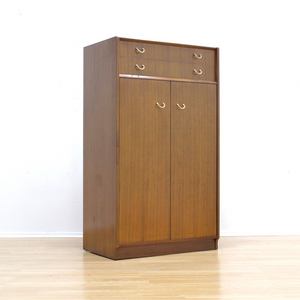 MID CENTURY ARMOIRE COAT CLOSET ARMOIRE BY E GOMME