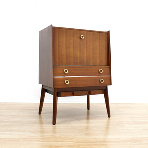 MID CENTURY MECHANICAL LIQUOR CABINET BAR