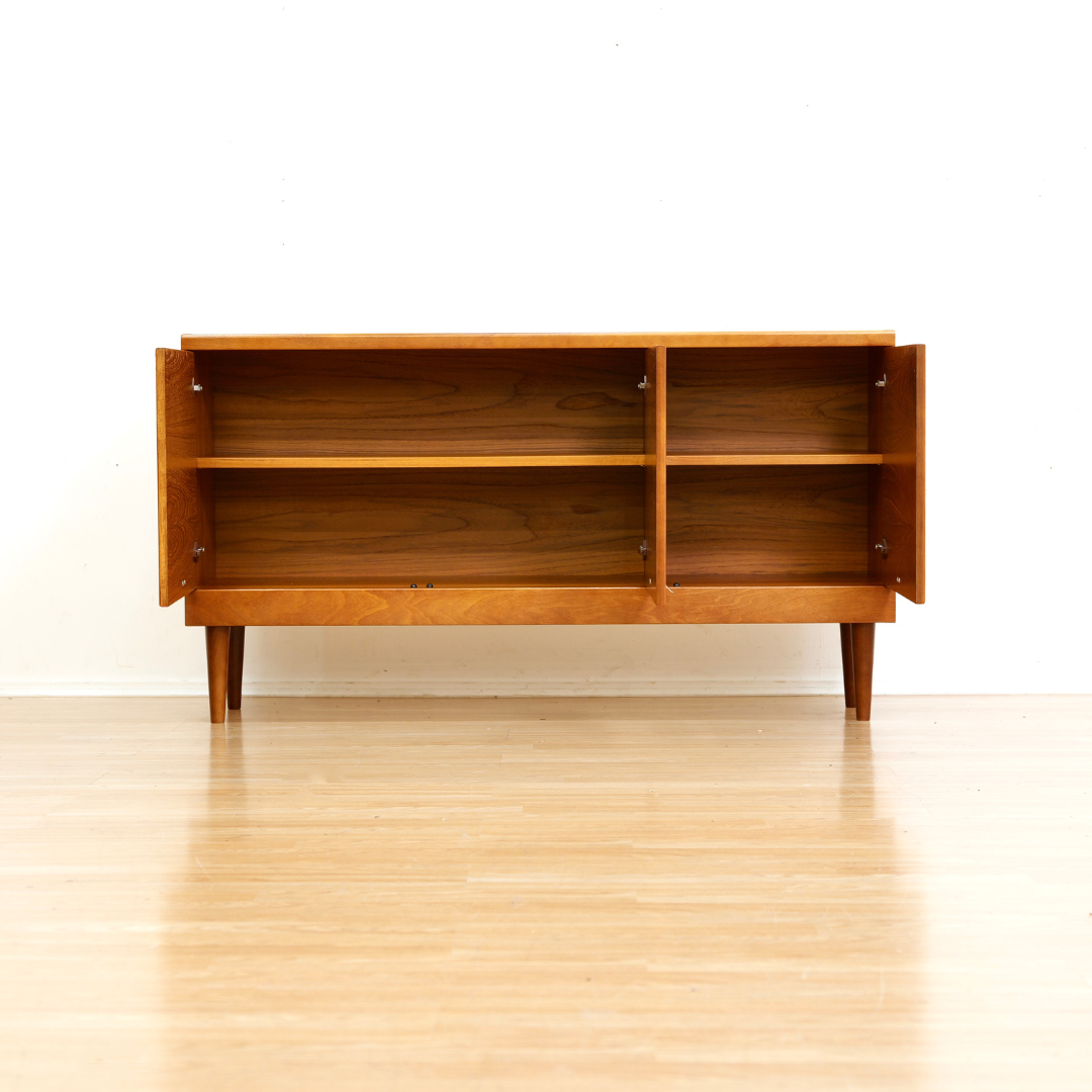 LOW MID CENTURY CONSOLE CREDENZA BY WHITE & NEWTON