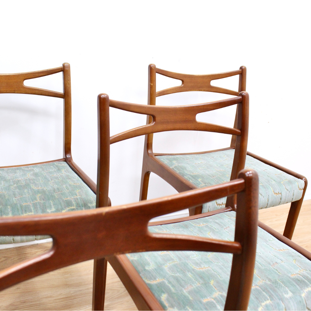 SET OF SIX MID CENTURY DINING CHAIRS BY NATHAN FURNITURE