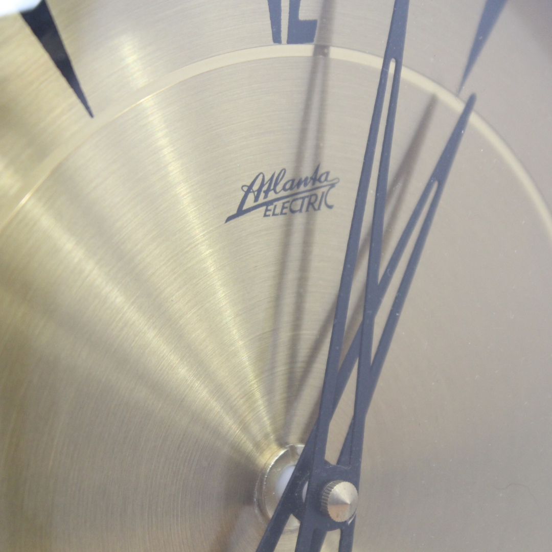 1960S BRASS WALL CLOCK BY ATLANTA ELECTRIC