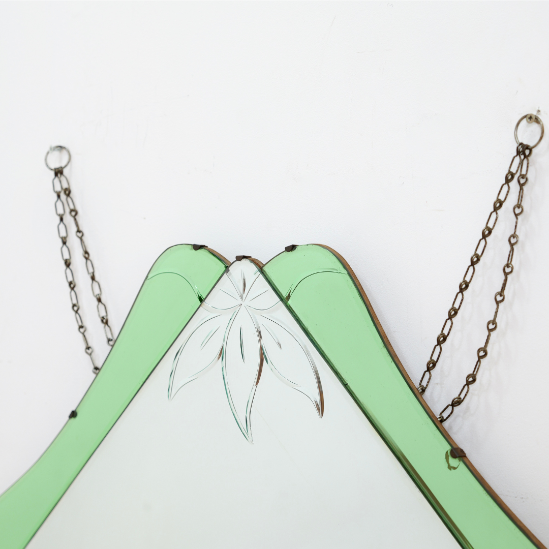 1930s English Art Deco Wall Mirror