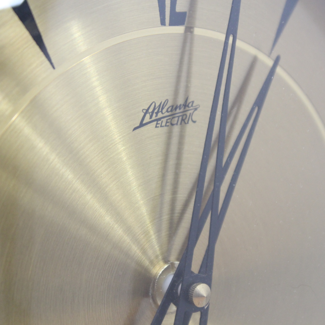 Clock Atlanta 1960s Brass Wall Clock by Atlanta Electric – kinetic modern