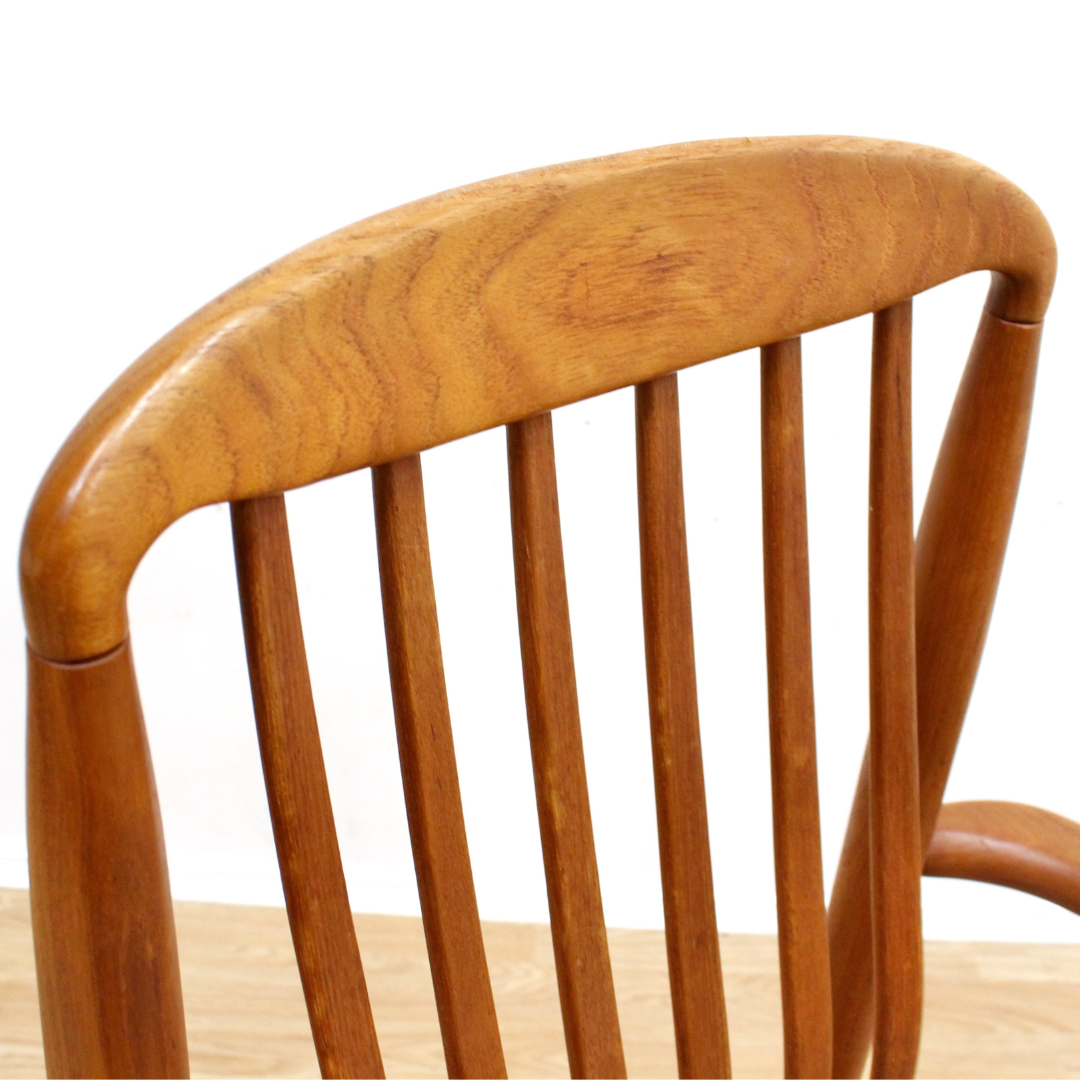 MID CENTURY TEAK DESK CHAIR BY BENNY LINDEN