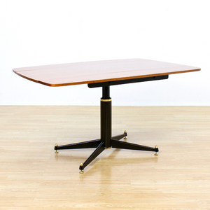 1950S ELEVATOR COFFEE DROPLEAF DINING TABLE BY E GOMME