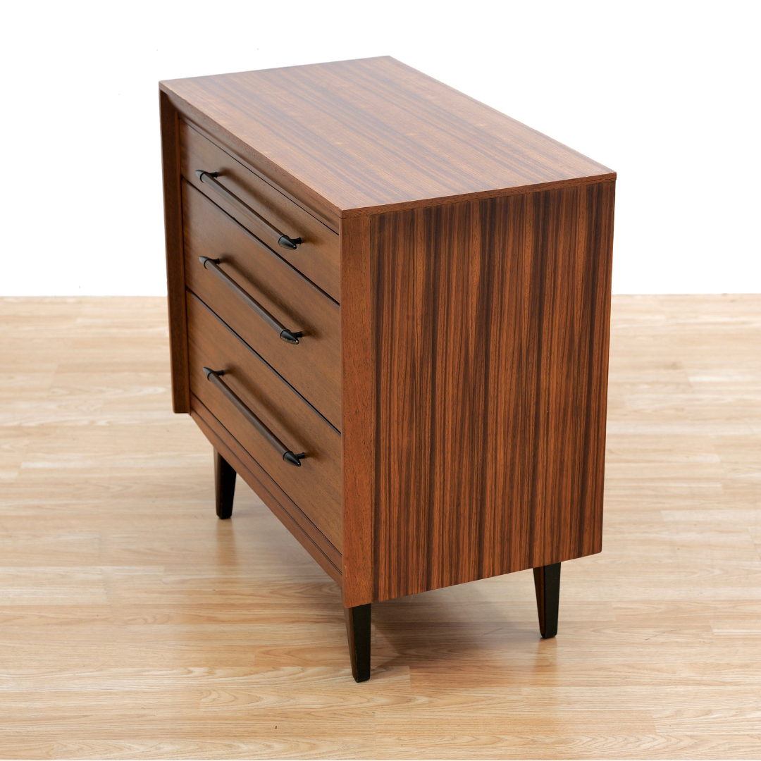 Small Mid Century Dresser Nightstand by Lebus Furniture
