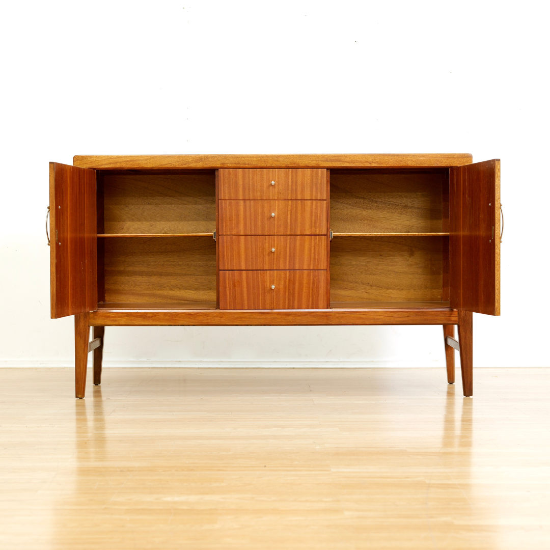 Mid Century Compact Buffet Credenza