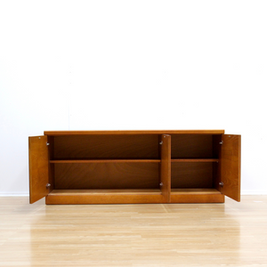 MID CENTURY LOW TEAK CREDENZA BY WHITE & NEWTON