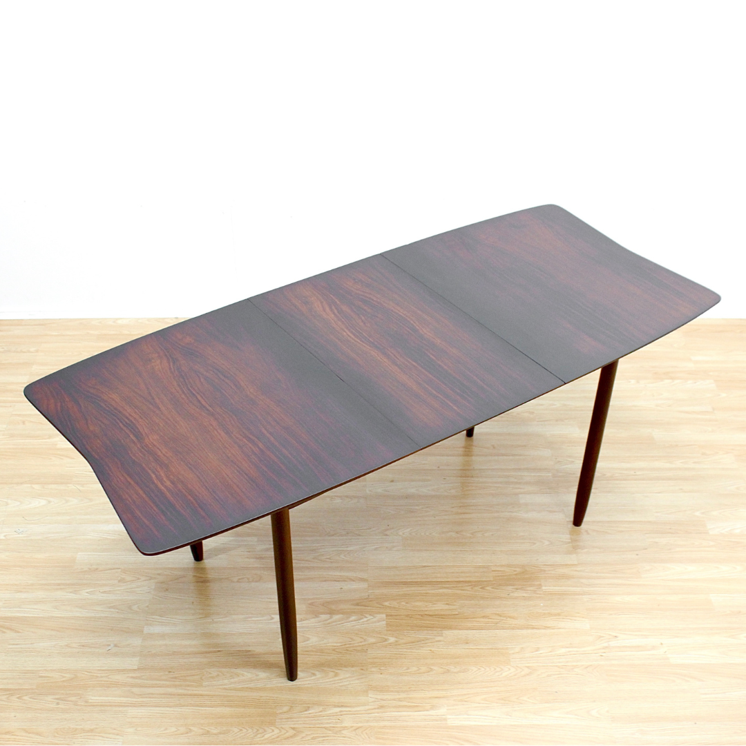 MID CENTURY EXTENDING DINING TABLE BY VANSON FURNITURE