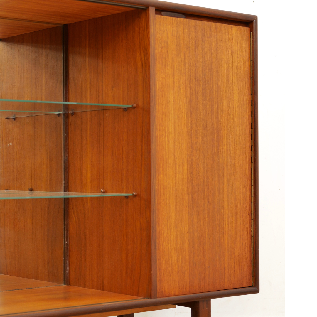 MID CENTURY CHINA CABINET SIDEBOARD BY TURNIDGE OF LONDON