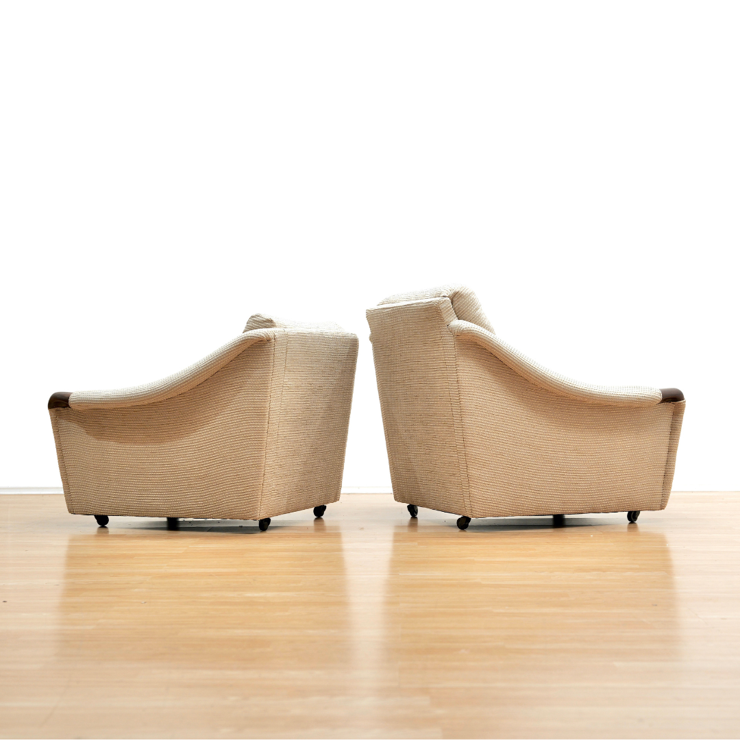 PAIR OF 1970S HIS & HER LOUNGE CHAIRS BY G PLAN