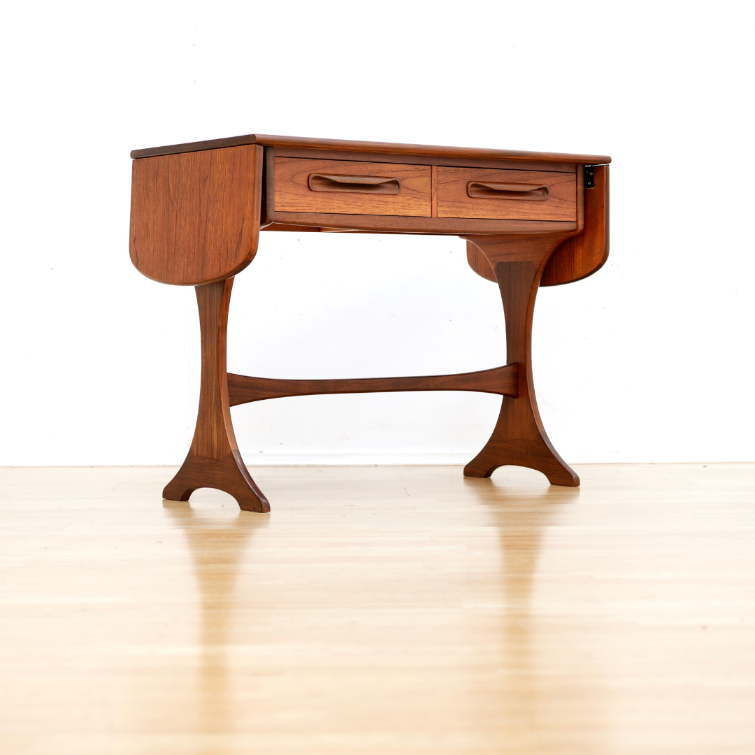 MID CENTURY TEAK DROP LEAF CONSOLE  BY G PLAN