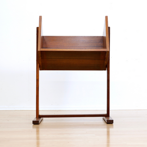 MID CENTURY VINYL RECORD STORAGE CADDY