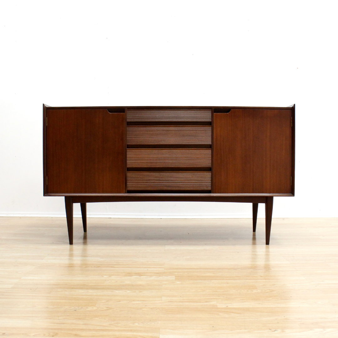 MID CENTURY CREDENZA BY RICHARD HORNBY FOR HEALS OF LONDON