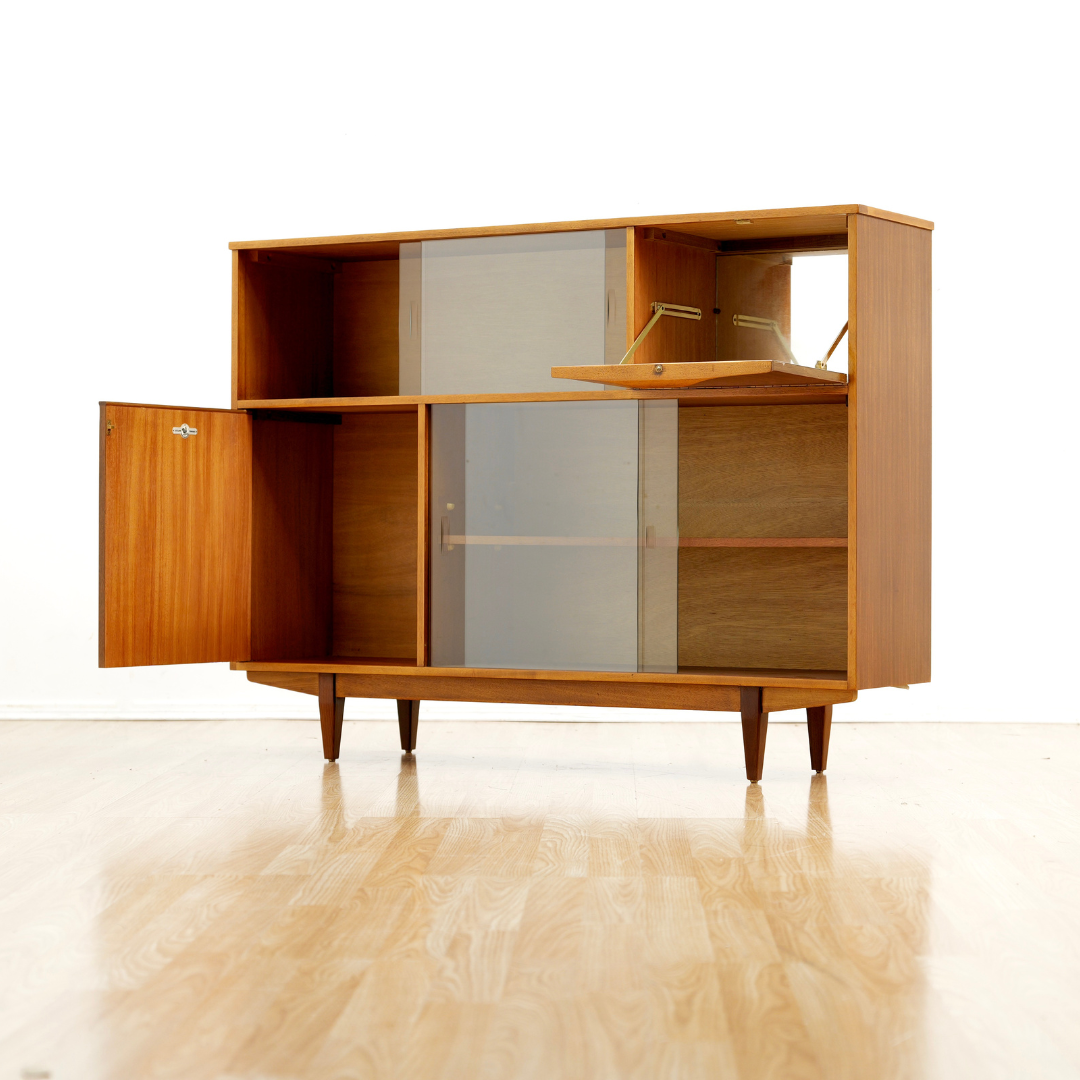 MID CENTURY CHINA ENTRYWAY CABINET BY SUTCLIFFE OF TODMORDEN