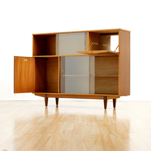 MID CENTURY CHINA ENTRYWAY CABINET BY SUTCLIFFE OF TODMORDEN