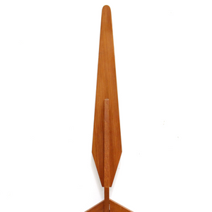 MID CENTURY TEAK WALL CLOCK BY ANSTEY & WILSON