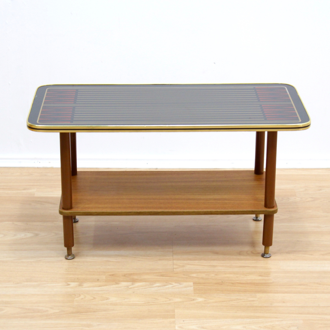 MID CENTURY ATOMIC BACKGAMMON COFFEE TABLE