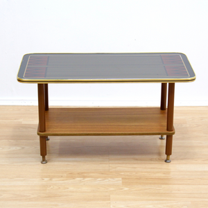 MID CENTURY ATOMIC BACKGAMMON COFFEE TABLE