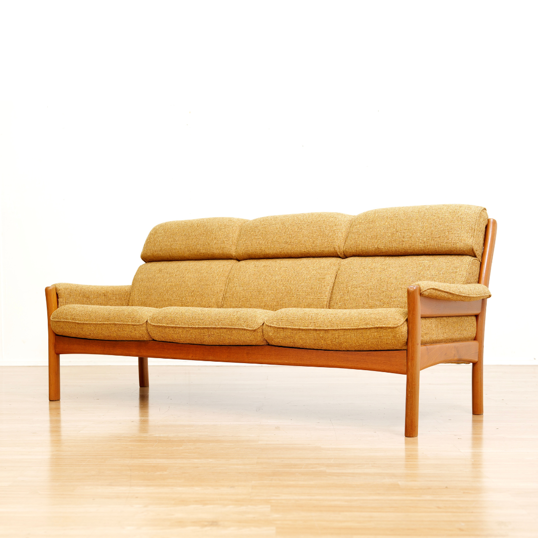 1960s Teak Three Seater Sofa by Dyrlund of Denmark