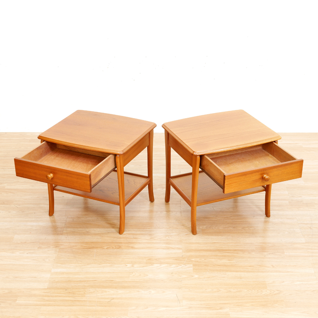 Pair of Vintage Nightstands by Nathan Furniture