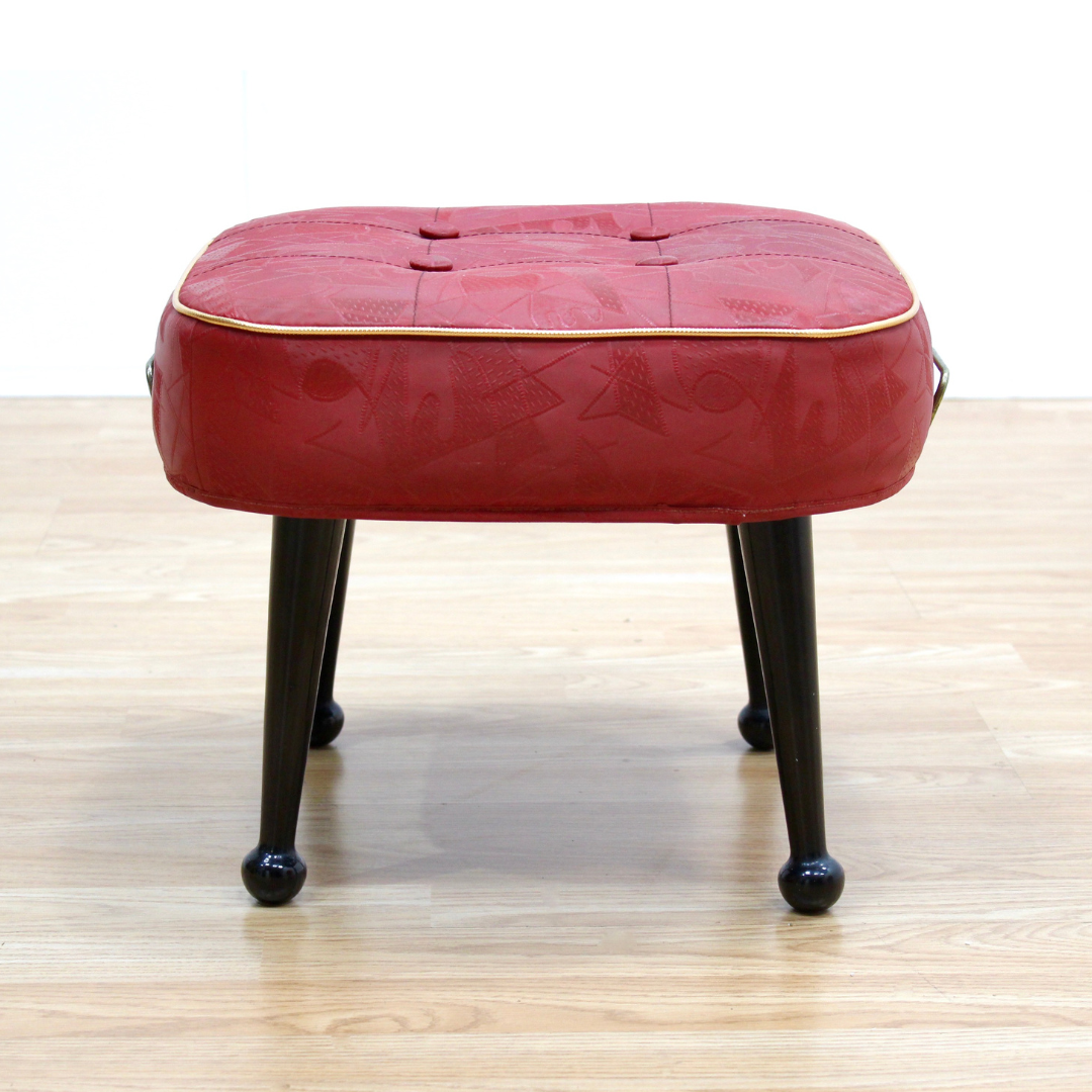 MID CENTURY ATOMIC FOOTSTOOL BY GENUINE SHERBORNE