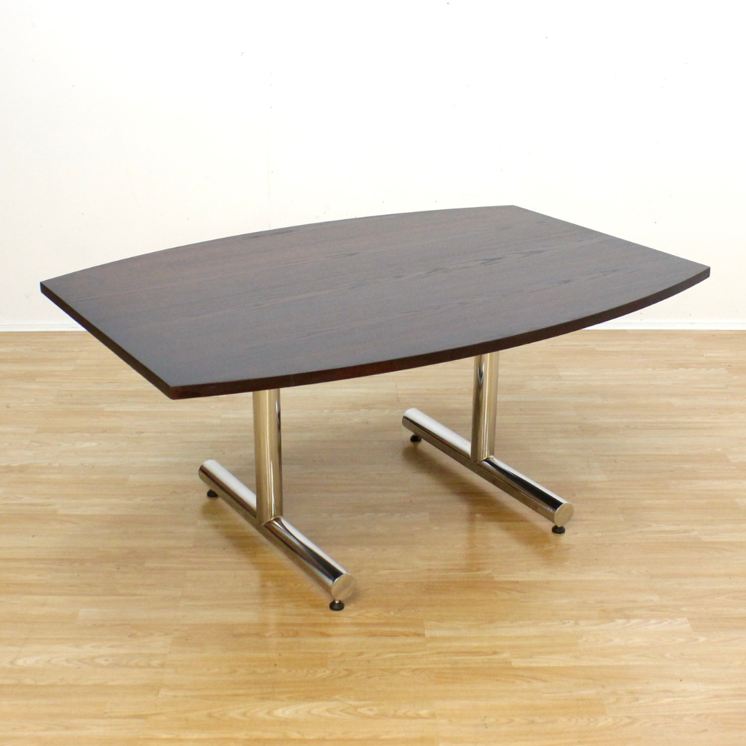 VINTAGE BRITISH CHROME TABLE BY TIM BATES FOR PIEFF FURNITURE