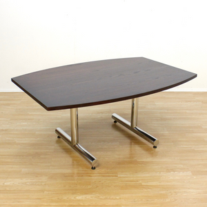 VINTAGE BRITISH CHROME TABLE BY TIM BATES FOR PIEFF FURNITURE