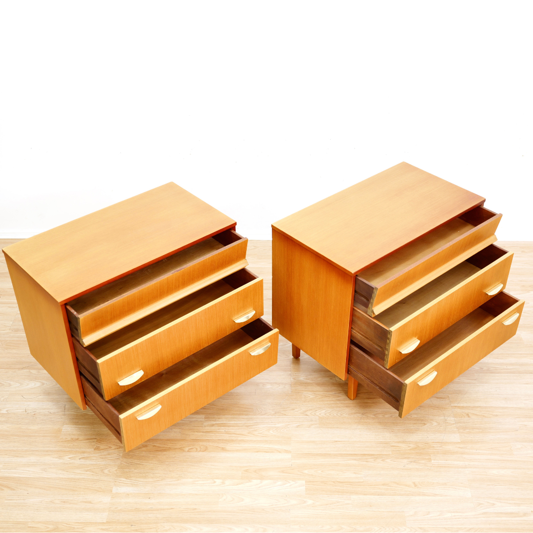 PAIR OF MID CENTURY NIGHTSTANDS BY SYMBOL FURNITURE