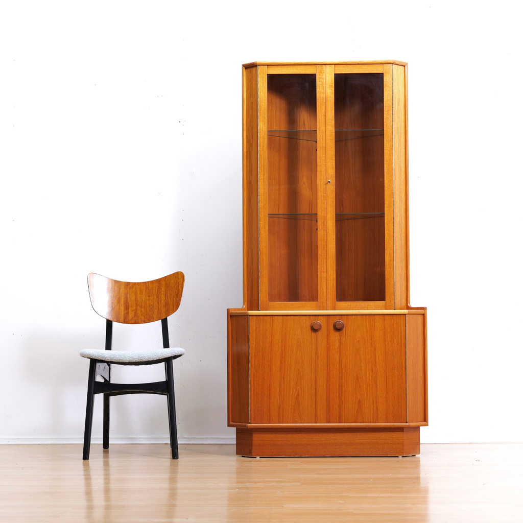 Mid Century China Cabinet Corner Bar by Turnidge of London