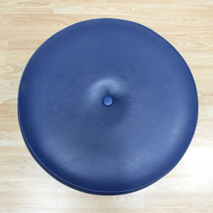 MID CENTURY VANITY STOOL BY KOFOD LARSEN FOR G PLAN IN BLUE