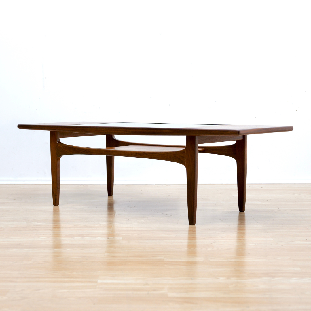 MID CENTURY LONG JOHN TEAK COFFEE TABLE BY VB WILKINS FOR G PLAN