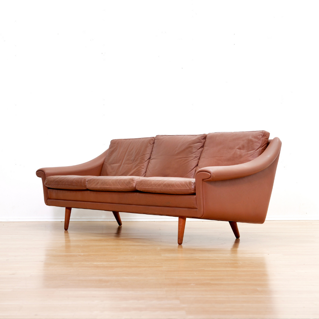 DANISH LEATHER MATADOR SOFA BY AAGE CHRISTIANSEN FOR ERHARDSEN & ANDERSEN