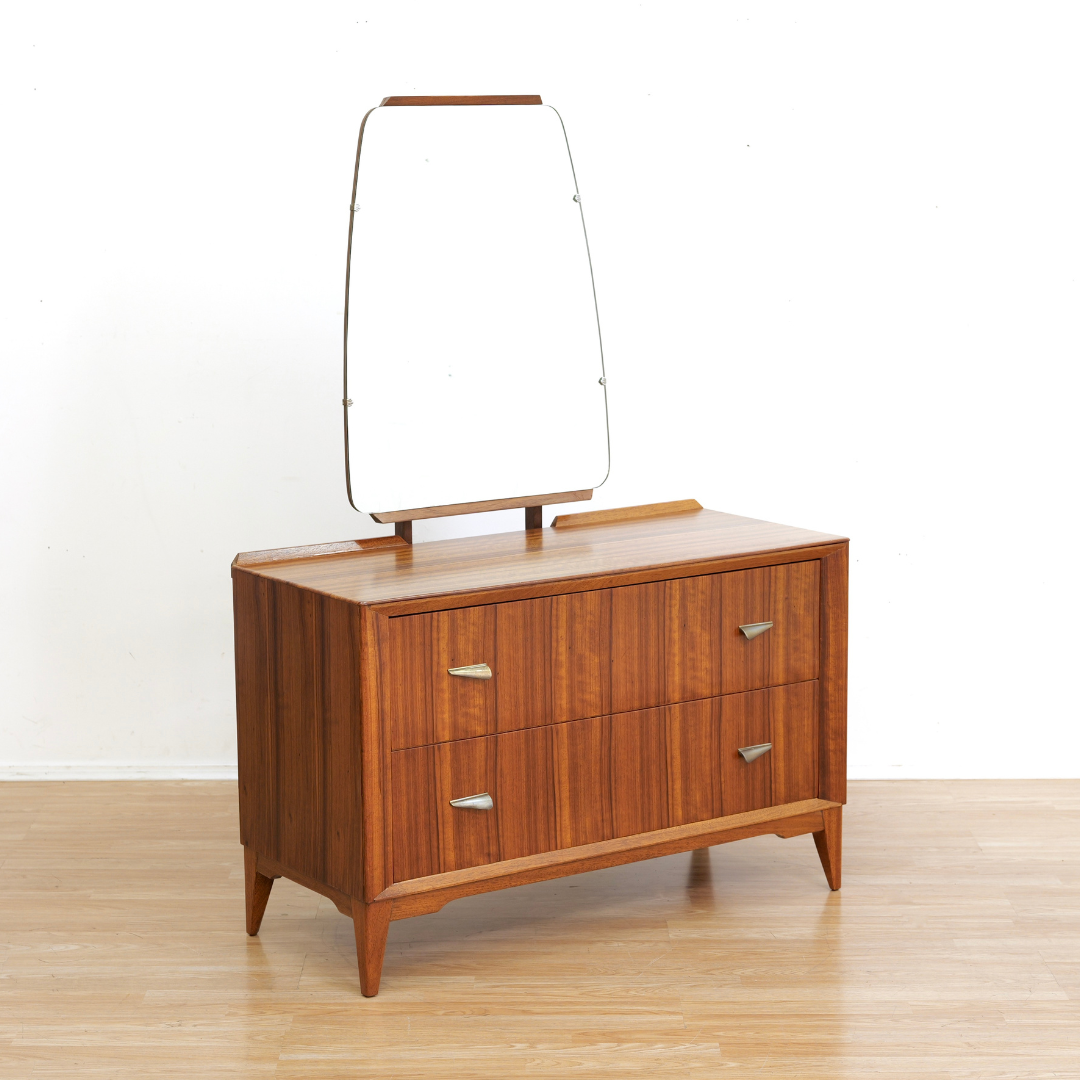 Mid Century British Design Rosewood Vanity Dresser