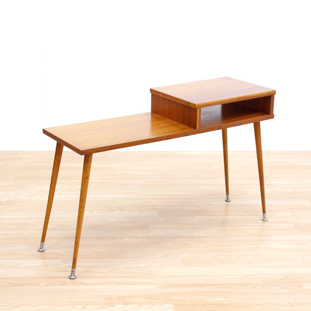MID CENTURY MODERN COFFEE LAMP SIDE TABLE PLANT STAND