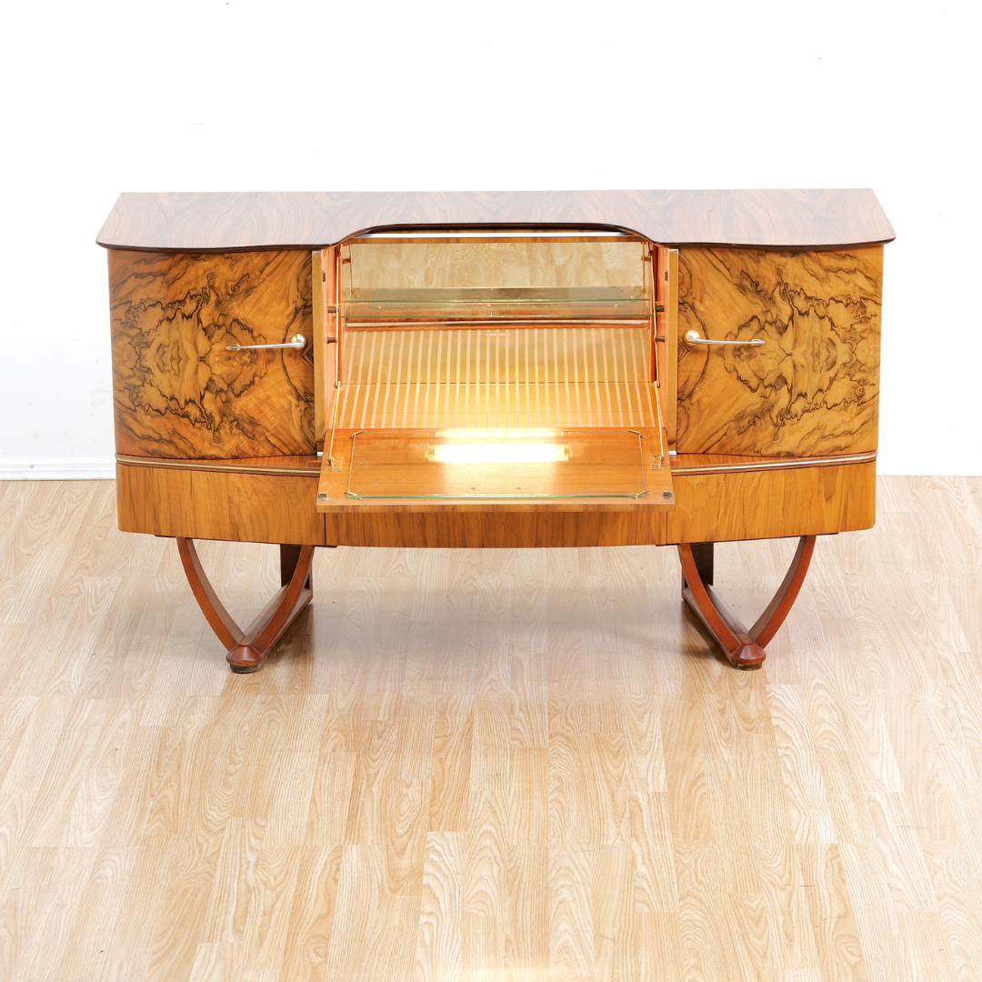 1950s Liquor Cabinet Credenza by Beautility of London