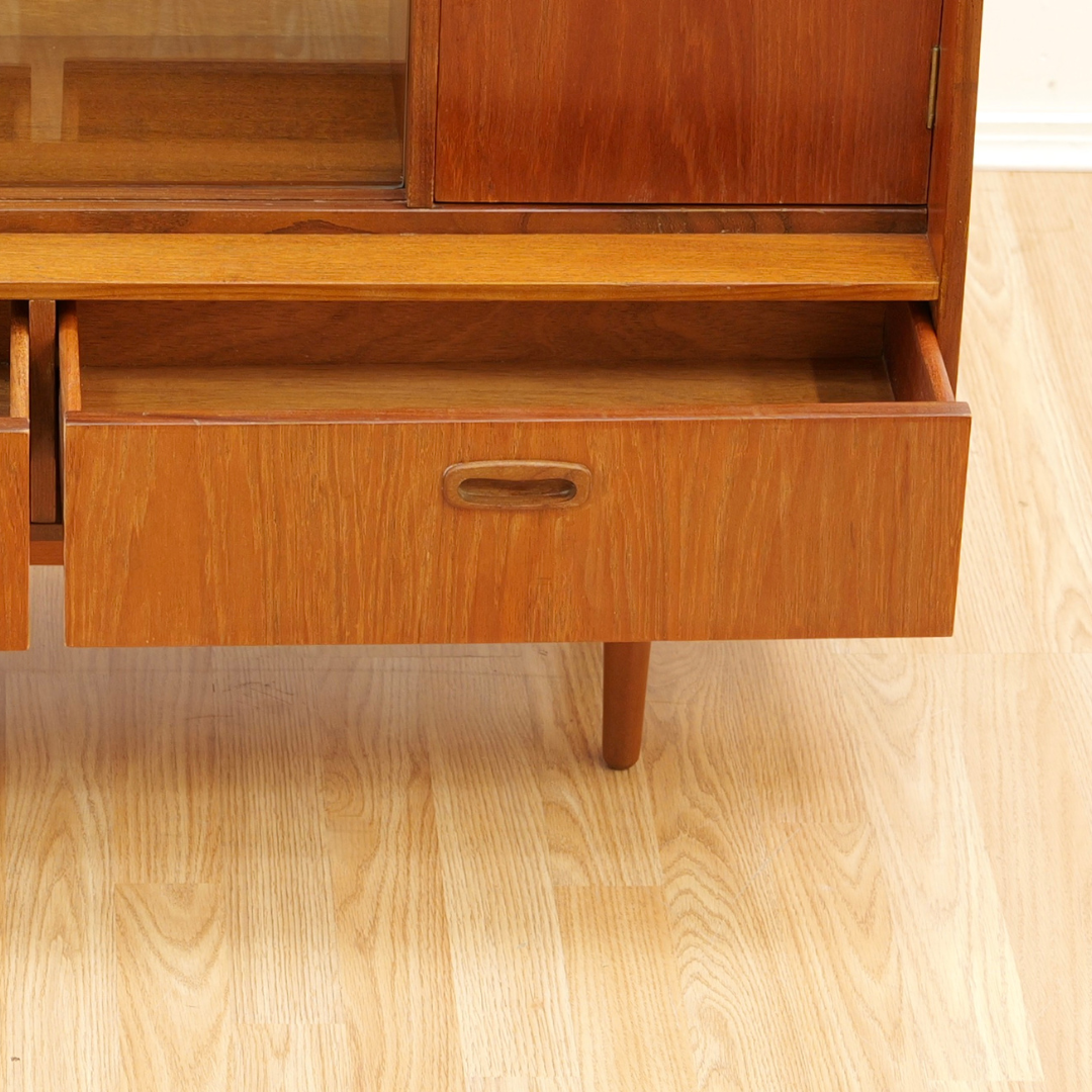 MID CENTURY TEAK CHINA ENTRYWAY CABINET