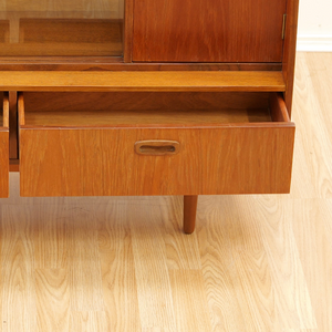 MID CENTURY TEAK CHINA ENTRYWAY CABINET