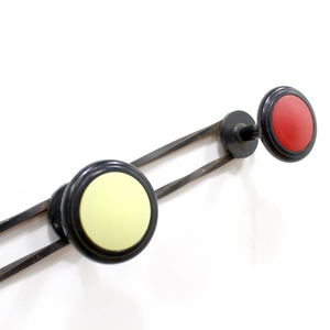 1960S VINTAGE FRENCH ATOMIC COAT HOOK RACK