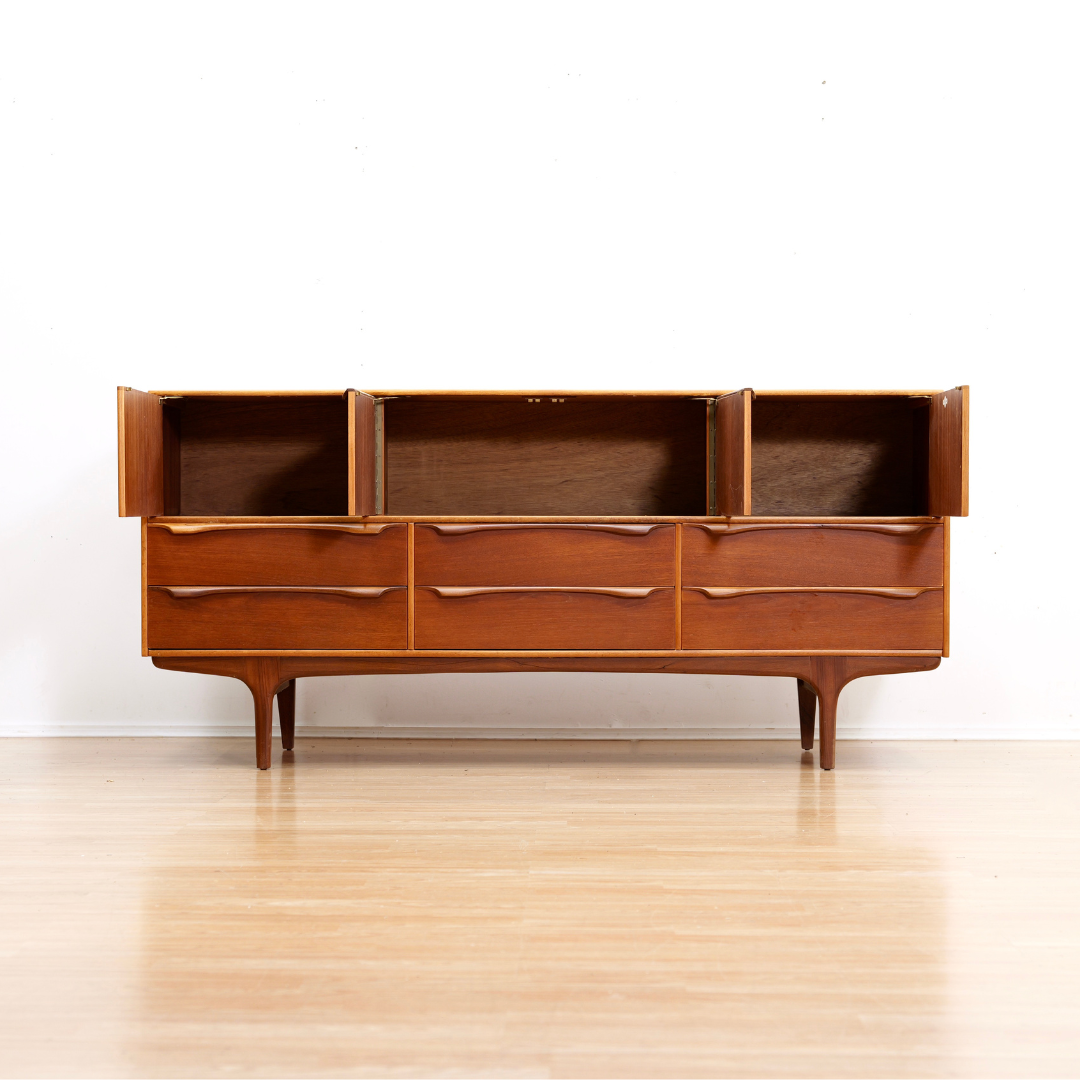 MID CENTURY CREDENZA BUFFET BY SUTCLIFFE OF TODMORDEN