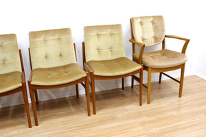 MID CENTURY DINING CHAIRS BY MCINTOSH FURNITURE SET OF SIX