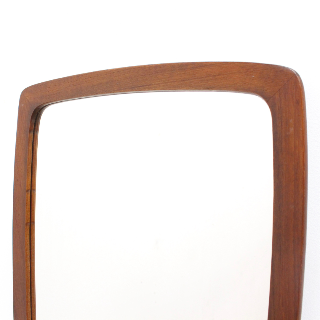 Mid Century Teak Mirror Made in Denmark
